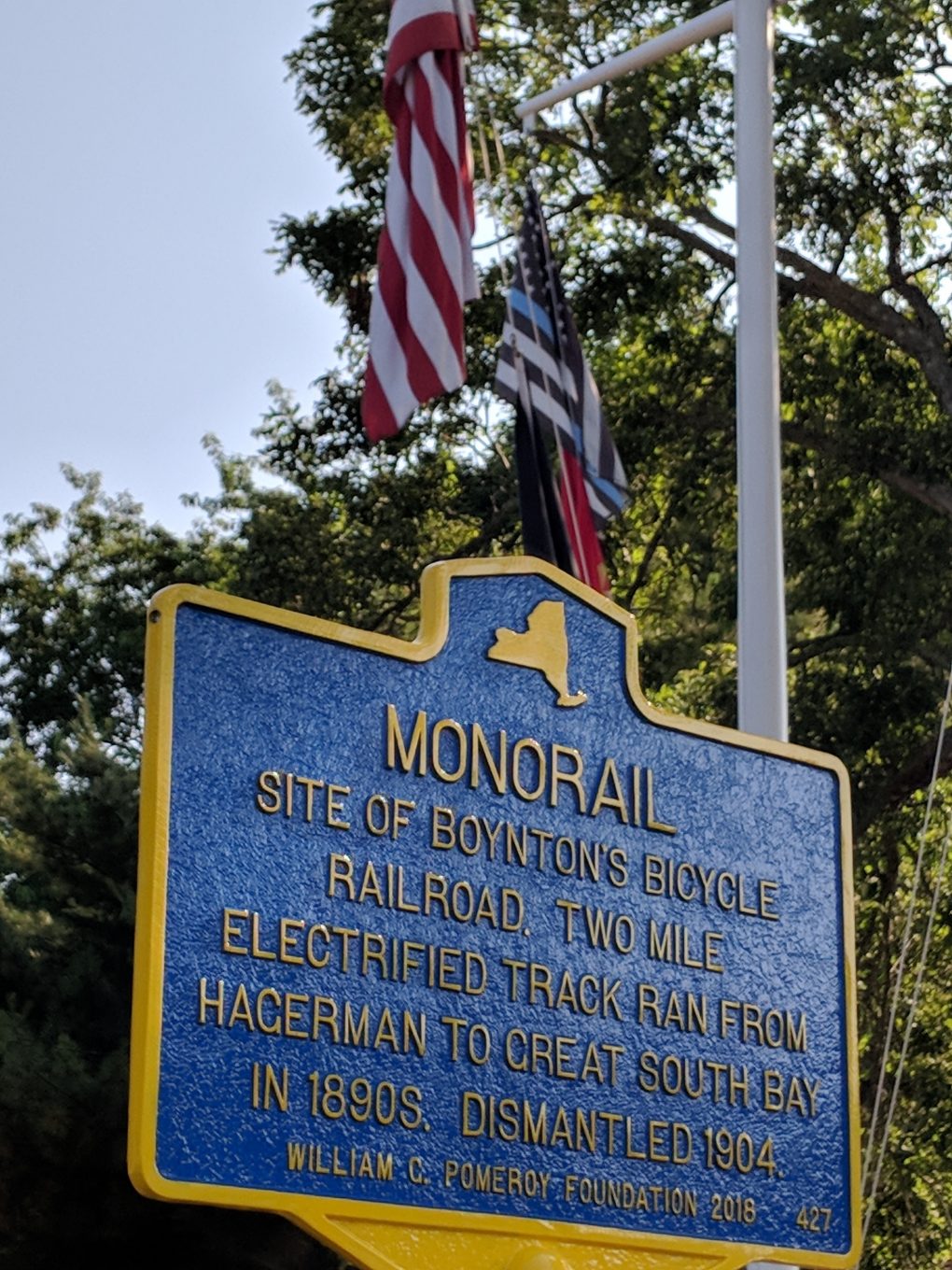 Historical Marker - Boynton Bicycle Railroad